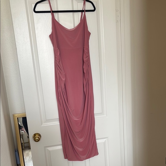 Club L London Dusty Rose Midi Dress - Picture 1 of 3